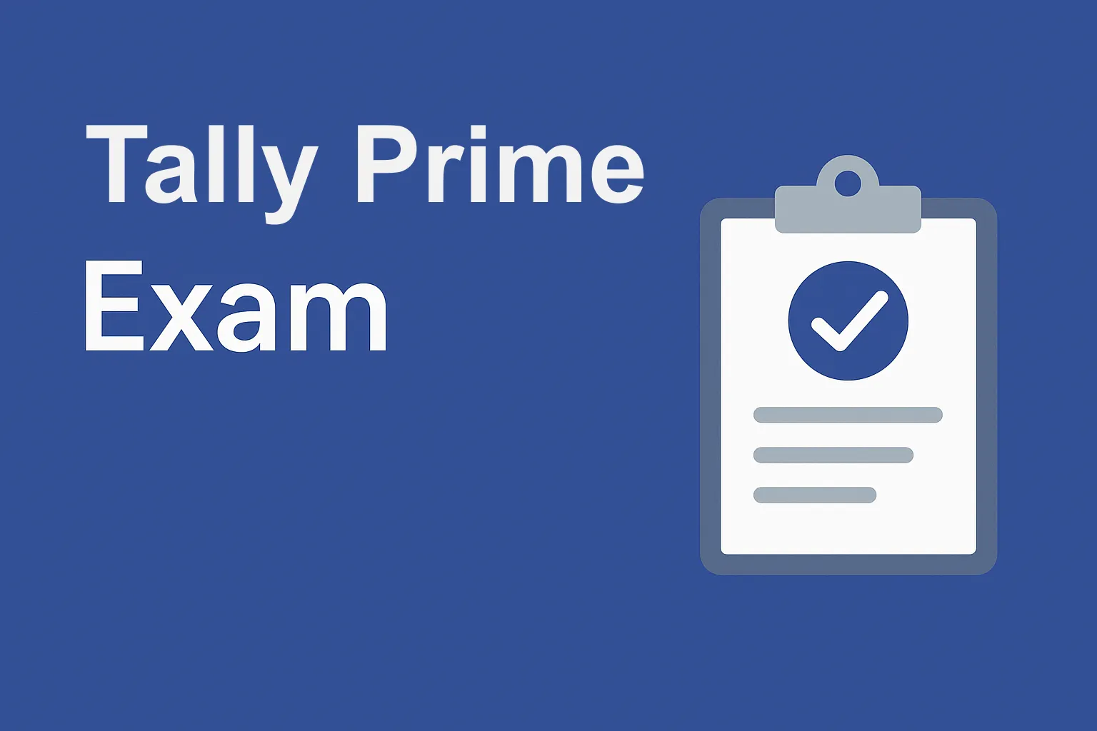 Tally Prime EXAM
